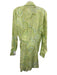 Ronny Kobo Size S Green, Blue, Multi Silk & Viscose Long Sleeve Buttons Dress Green, Blue, Multi / S