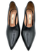 Bally Shoe Size 39 Black Leather Pointed Toe Stiletto Pumps Black / 39