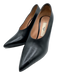 Bally Shoe Size 39 Black Leather Pointed Toe Stiletto Pumps Black / 39