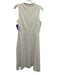 Black Halo Size 4 Cream White Faded Fabric Tag Sleeveless High Neck Dress Cream White / 4