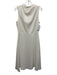 Black Halo Size 4 Cream White Faded Fabric Tag Sleeveless High Neck Dress Cream White / 4