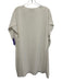 Anna Cate Size S Cream White Polyester Short split sleeve V Neck Kaftan Dress Cream White / S