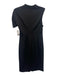 Trina Turk Size 6 Black Polyester Blend Cap Sleeve Gathered Detail Draped Dress Black / 6