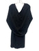 Betsy & Adam Size 6 Black Polyester Blend Sleeve Detail Cape Draped Dress Black / 6