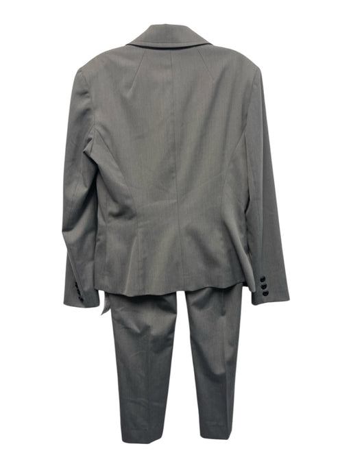 St. John Collection Size 6 Gray Polyester Blend Herringbone One Button Pant Set Gray / 6