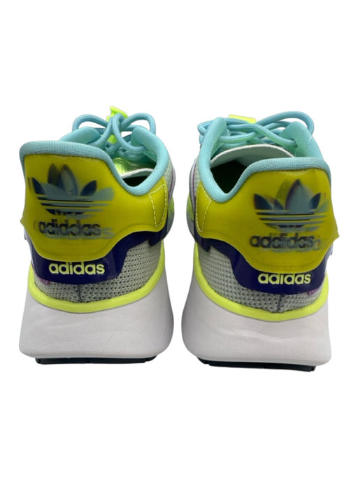Adidas Shoe Size 8 Aqua Blue & Multi textile upper Glitter Detail Sneakers Aqua Blue & Multi / 8