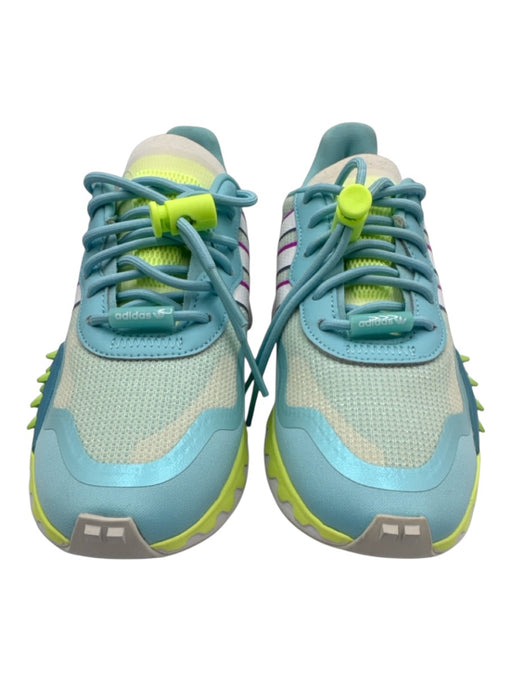 Adidas Shoe Size 8 Aqua Blue & Multi textile upper Glitter Detail Sneakers Aqua Blue & Multi / 8