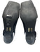Jeffrey Campbell Shoe Size 8 Black Satin Upper Ankle Buckle Low Heel Slingbacks Black / 8
