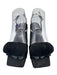 Jeffrey Campbell Shoe Size 8 Black Satin Upper Ankle Buckle Low Heel Slingbacks Black / 8