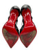 Christian Louboutin Shoe Size 36 Black & Nude Patent Leather Fur Stiletto Pumps Black & Nude / 36