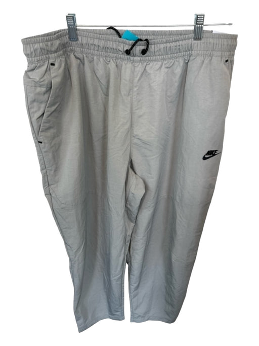 Nike NWT Size 3XL Gray & Black Polyester Drawstring Jogger Athletic Men's Pants 3XL