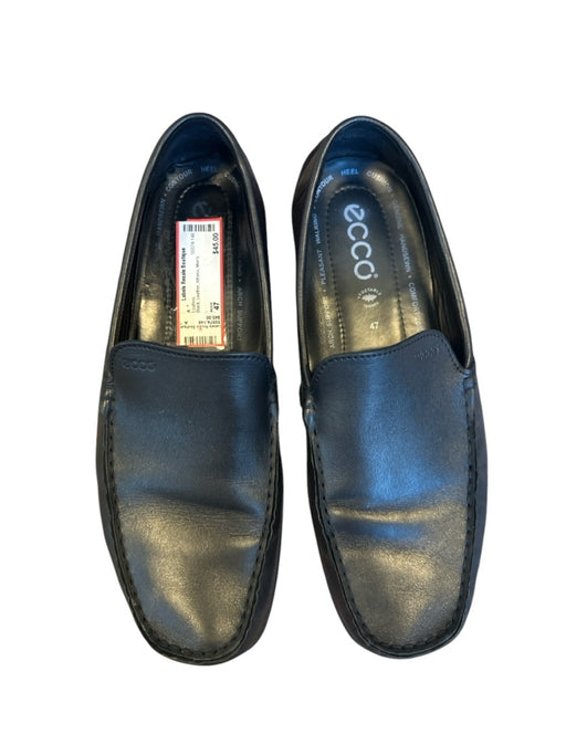 ecco Shoe Size 47 Black Leather Men's Loafers 47