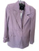 7 For All Mankind Size S Lavender Synthetic Shoulder Pads Long Blazer Lavender / S