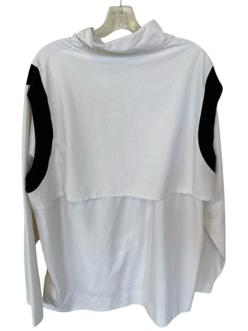 Nike Size XXL White & Black Nylon Zip Up UGA Men's Jacket White & Black / XXL