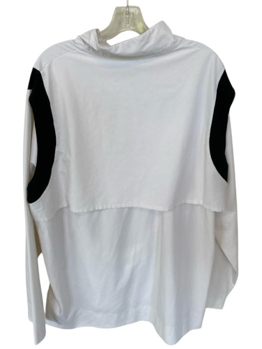 Nike Size XXL White & Black Nylon Zip Up UGA Men's Jacket White & Black / XXL
