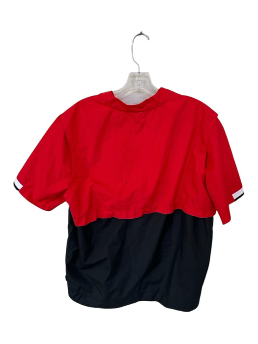 Nike Size L Red & Black Nylon UGA Half Zip Athleisure Men's Jacket Red & Black / L