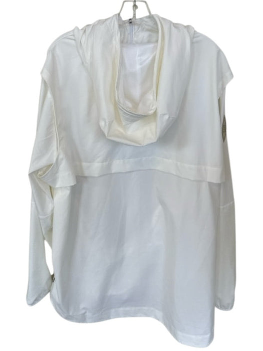 Nike Size XXL White Nylon UGA Hood Half Zip Men's Jacket White / XXL