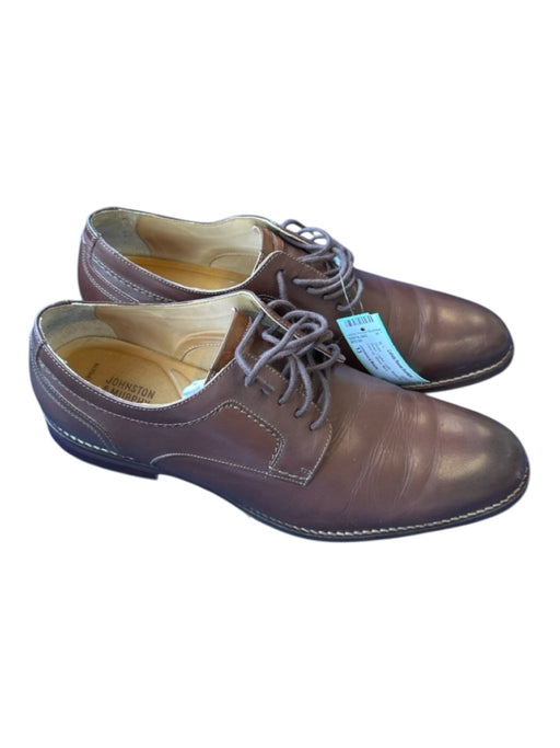 Johnston & Murphy Shoe Size 13 Brown Leather Loafer Almond Toe Lace Up Shoes Brown / 13