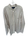 Ralph Lauren Size 3XLT Cream & Brown Cotton Grid Flannel Button Down Men's Shirt Cream & Brown / 3XLT