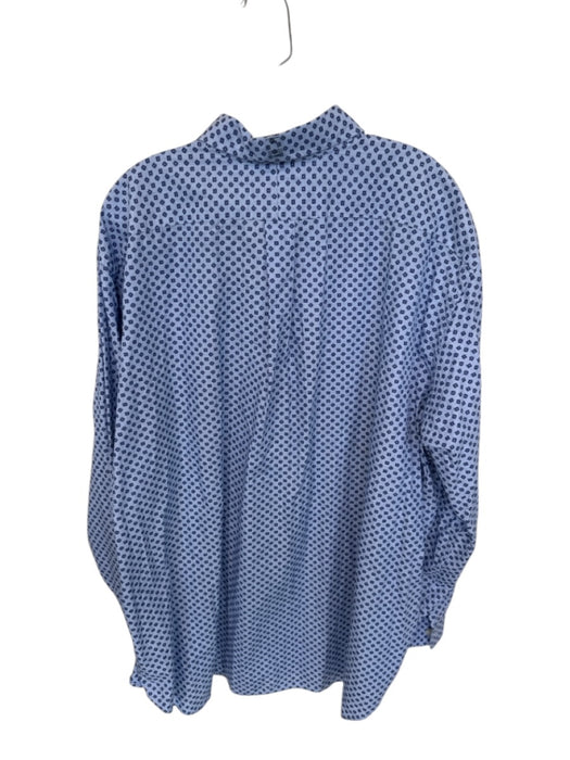 Ralph Lauren Size 3XB Blue & White Cotton Striped Button Down Men's Shirt Blue & White / 3XB
