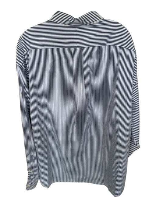 Ralph Lauren NWT Size 2XB Blue & Navy Cotton Flowers Button Down Men's Shirt Blue & Navy / 2XB