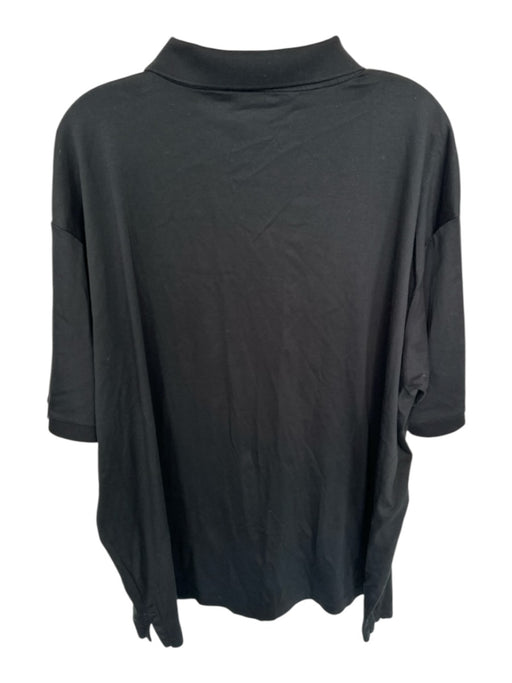 Polo Ralph Lauren Size 3XB Black & Brown Cotton Solid Men's Polo Black & Brown / 3XB