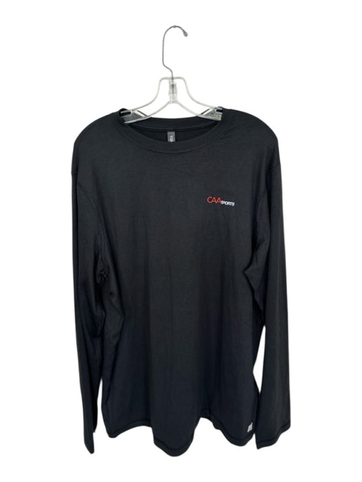 Vuori Size XXL Black Recycled Polyester Solid Athletic Men's T-Shirt Black / XXL