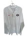 Nike White & Red Polyester UGA Half Zip Long Sleeve Men's Pullover White & Red / 3XL