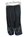 Akira Size S Black & White Nylon Drawstring Lace Detail drawstring ankle Pants Black & White / S