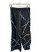 Akira Size S Black & White Nylon Drawstring Lace Detail drawstring ankle Pants Black & White / S