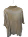 Polo Ralph Lauren Size 3XB Tan & White Cotton Striped Men's Polo Tan & White / 3XB