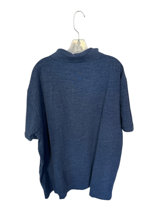 Polo Ralph Lauren Size 3XB Navy Cotton Heathered Men's Polo Navy / 3XB