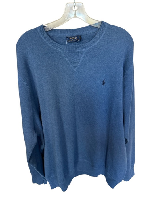 Polo Ralph Lauren NWT Blue Cotton Crew Neck Long Sleeve Men's Pullover Blue / 3XB