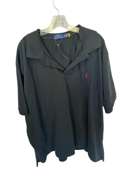 Polo Ralph Lauren Size 3XB Black & Red Cotton Heathered Men's Polo Black & Red / 3XB