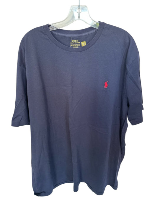 Polo Ralph Lauren Size 3XB Navy & Red Cotton Heathered Men's T-Shirt Navy & Red / 3XB