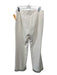 Trina Turk Size 10 Ivory Polyester & Viscose Straight Leg Side Zip Pants Ivory / 10