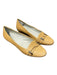 Ferragamo Shoe Size 7 Tan Leather Almond Toe Silver Hardware Slip On Flats Tan / 7