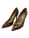 Diane Von Furstenberg Shoe Size 7.5 Tan & brown Ponyhair Pointed Toe Midi Pumps Tan & brown / 7.5