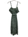Derek Lam 10 Crosby Size 0 Black, Green, Yellow Silk & Viscose Sleeveless Dress Black, Green, Yellow / 0