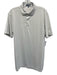 Peter Millar Size M White Synthetic Solid Polo Athleisure Men's Short Sleeve White / M