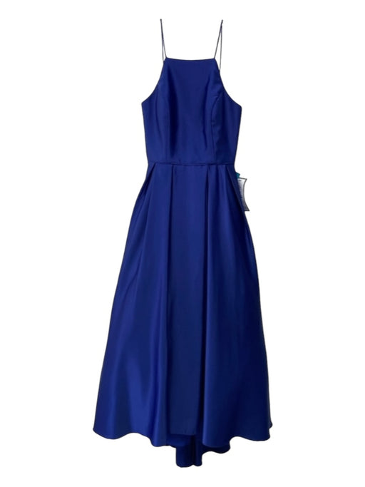 B&A Size 6 Cobalt Blue Polyester Spaghetti Strap Square Neck Full Skirt Gown Cobalt Blue / 6