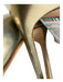 Manolo Blahnik Shoe Size 40 Gold Leather Pointed Toe Closed Heel Stiletto Pumps Gold / 40