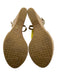 Jimmy Choo Shoe Size 41 Beige Patent Leather Cork Base T Strap Open Front Shoes Beige / 41