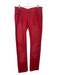 Gucci Size 48 Red Cotton Blend Solid Jean Men's Pants 48