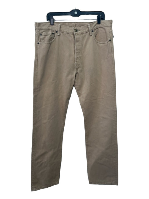 Levis Size 36 Tan Cotton Solid Khakis Men's Pants 36