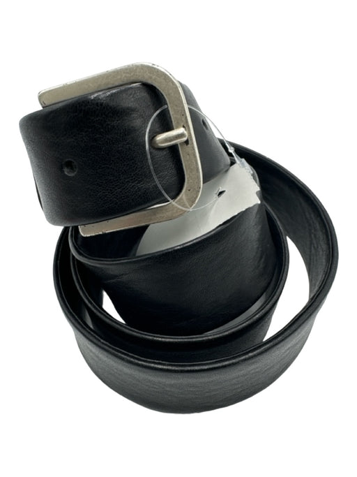 Origani Black Leather Solid Men's Belt