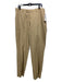 Sid Mashburn Size 36 Tan Wool Blend Solid Dress Men's Pants 36