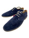 Ted Baker Shoe Size 10 Blue & White Suede Solid Dress Men's Shoes 10