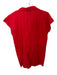 Never a Wallflower Size M Red Cotton Short Sleeve Grid Drawstring Waist Dress Red / M