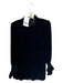 Zara Size L Black Velvet Mock Neck Long Sleeve Back Zip Dress Black / L